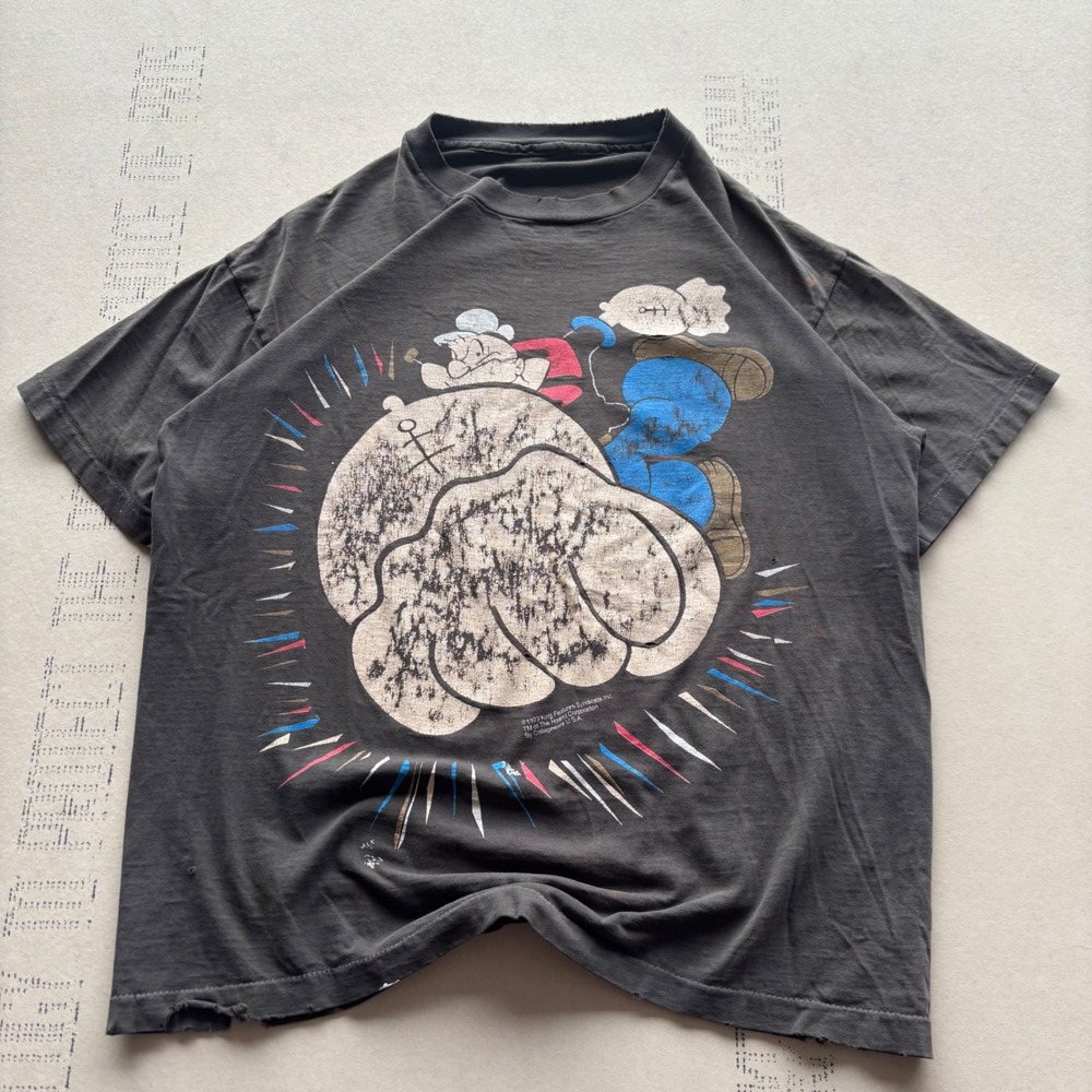 Vintage 90s Popeye‎ Brutus AOP PUNCH TEE